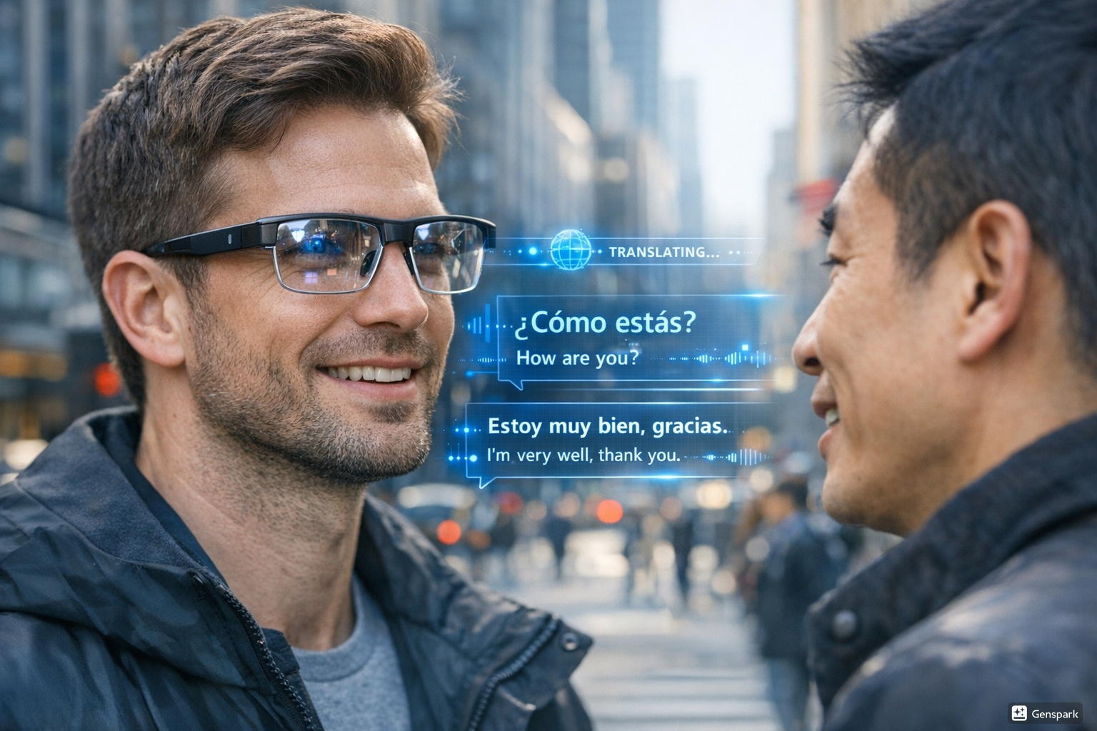 알리바바 AI 번역 안경 스마트 글라스 기술 이미지